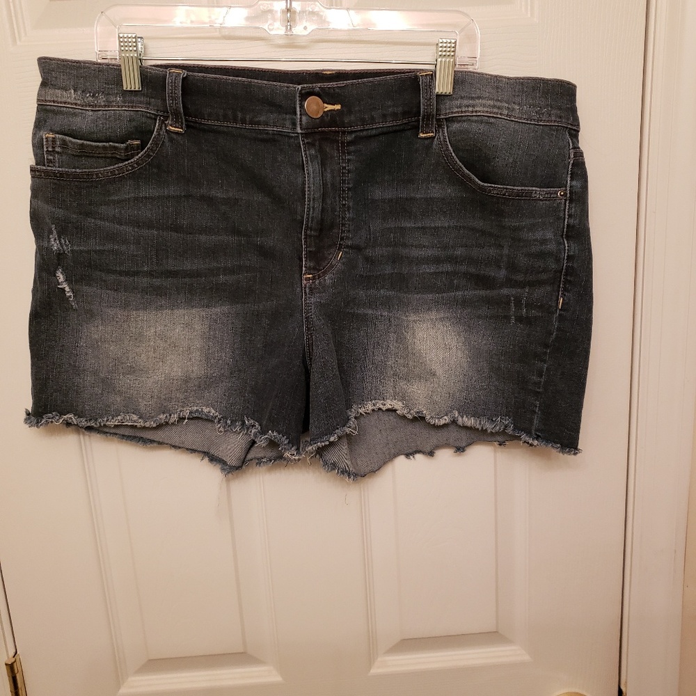 Forever 21+ Jean Shorts Distressed